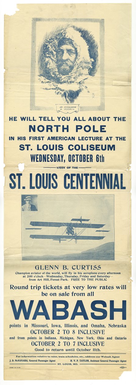 Glenn B. Curtiss Will Fly His Aeroplane from Art Hill by Allied Printing
