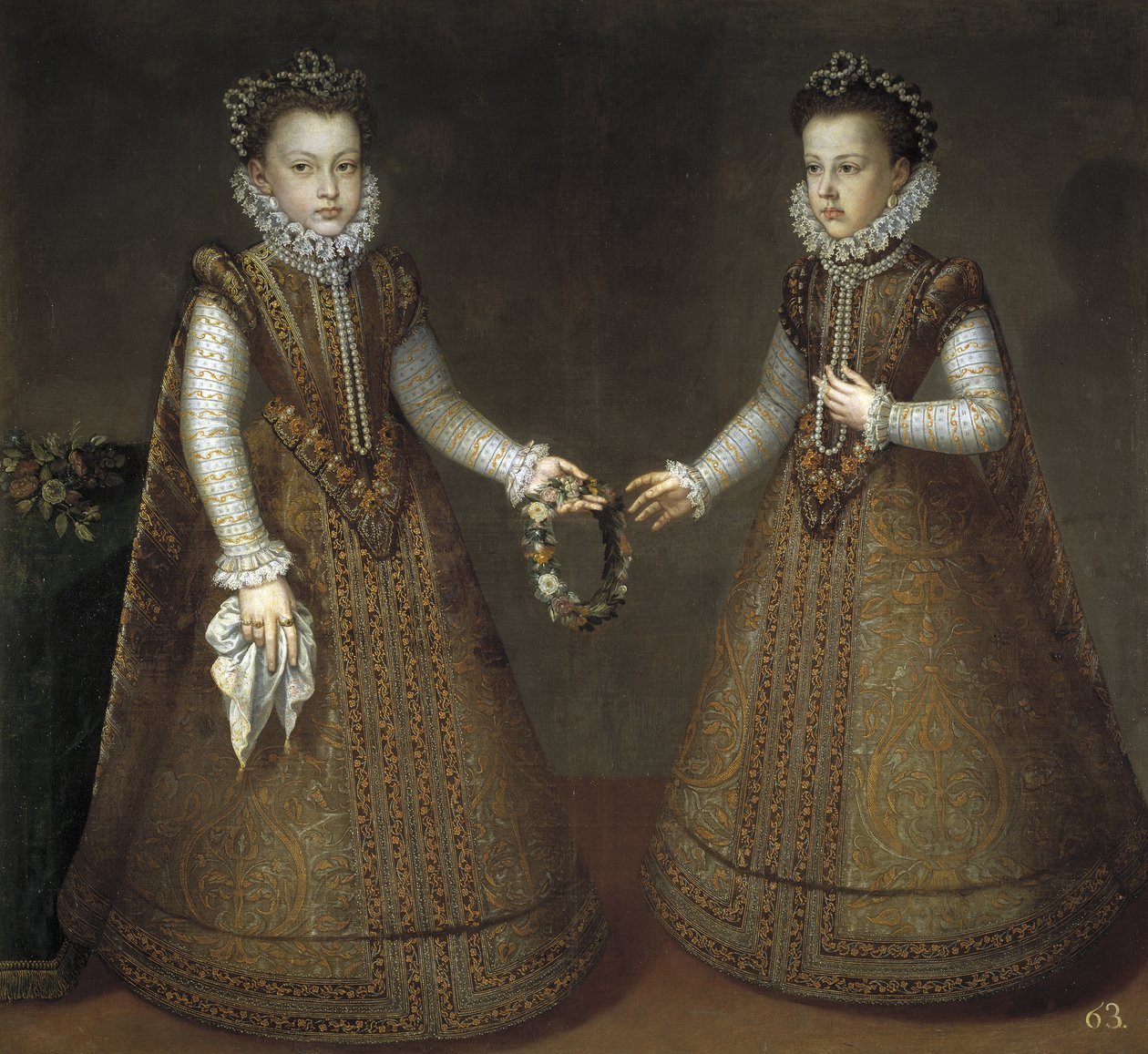 The Infantas Isabel Clara Eugenia and Catherine Michelle of Spain by Alonso Sánchez Coello