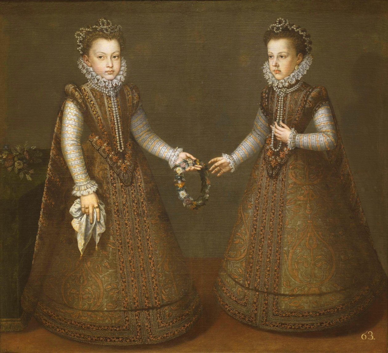 The Infantas Isabel Clara Eugenia and Catalina Micaela by Alonso Sánchez Coello