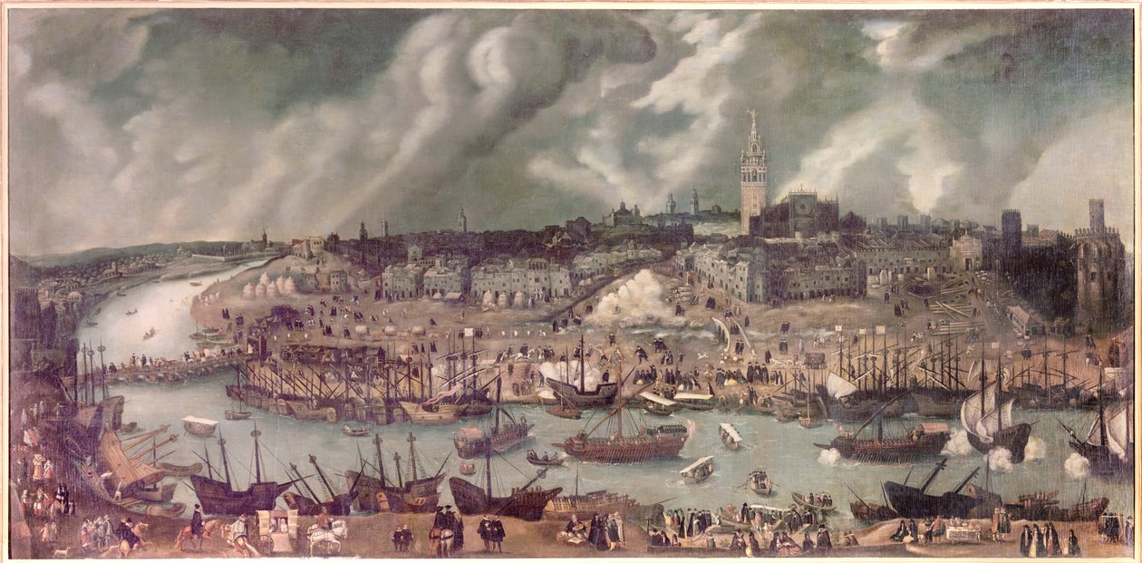 View of the city of Seville by Alonso Sánchez Coello