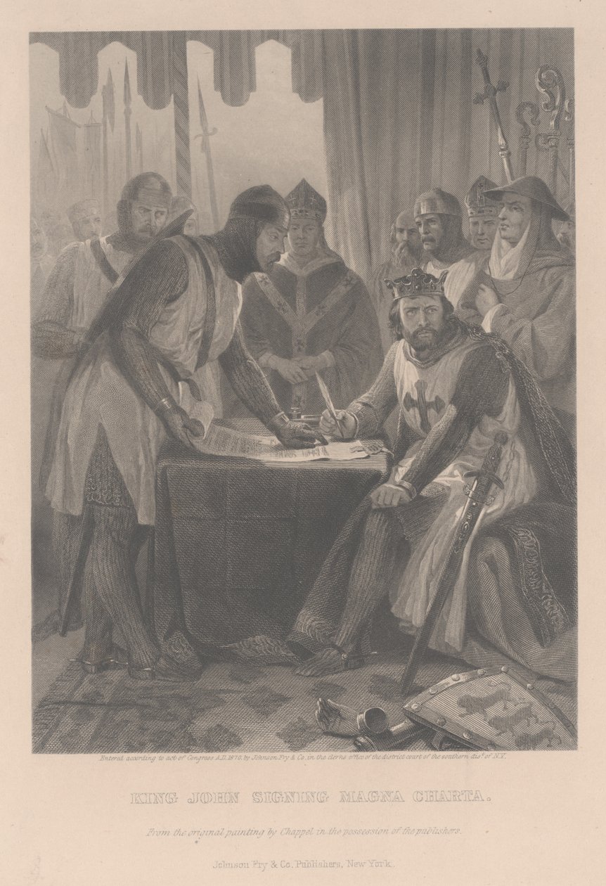 John, King of England, 1870 by Alonzo Chappel