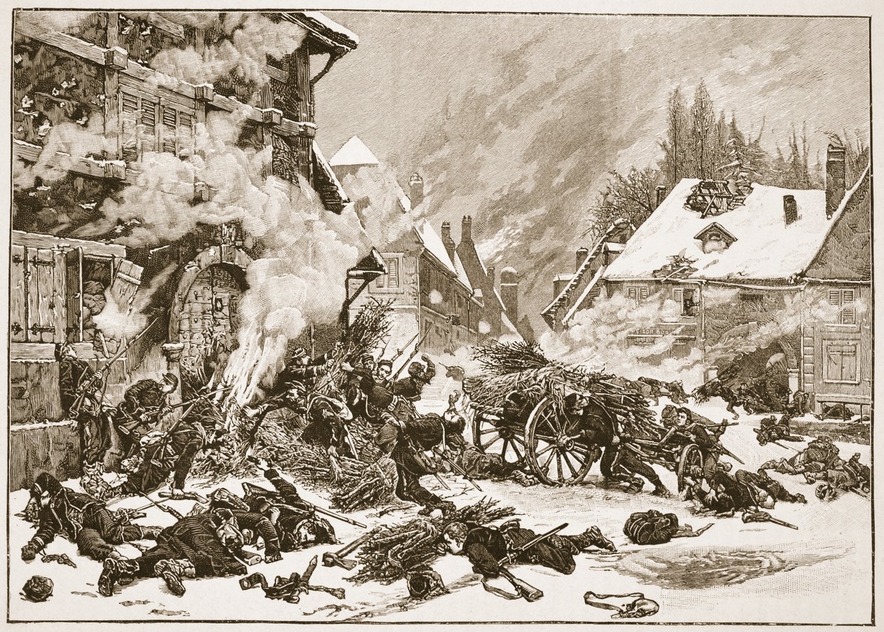 An Incident in the Battle of Villersexel, Illustration from 