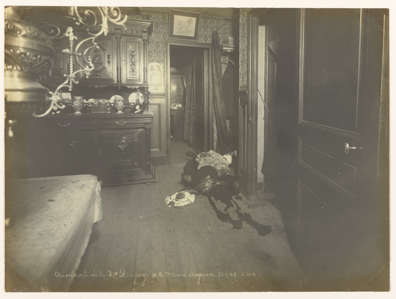 View of the Dining Room Where the Corpse Was Discovered by Alphonse Bertillon