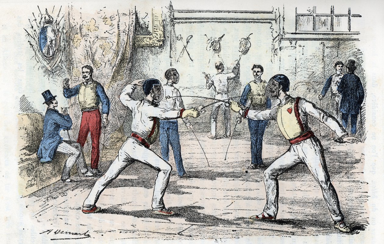 The Fencing by Rengade by Alphonse Demarle