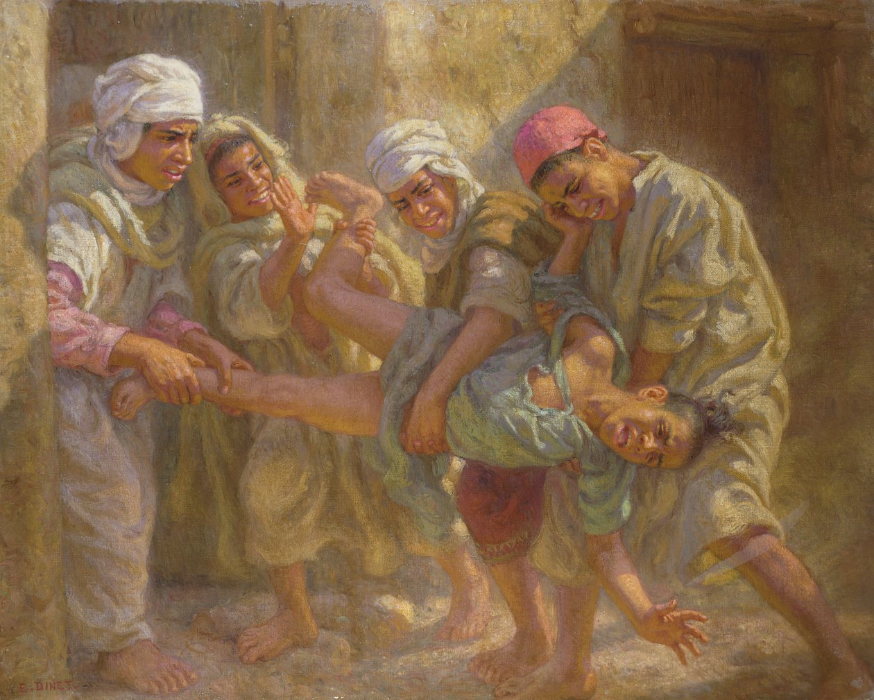 Leaving the Koranic School by Alphonse Etienne Dinet