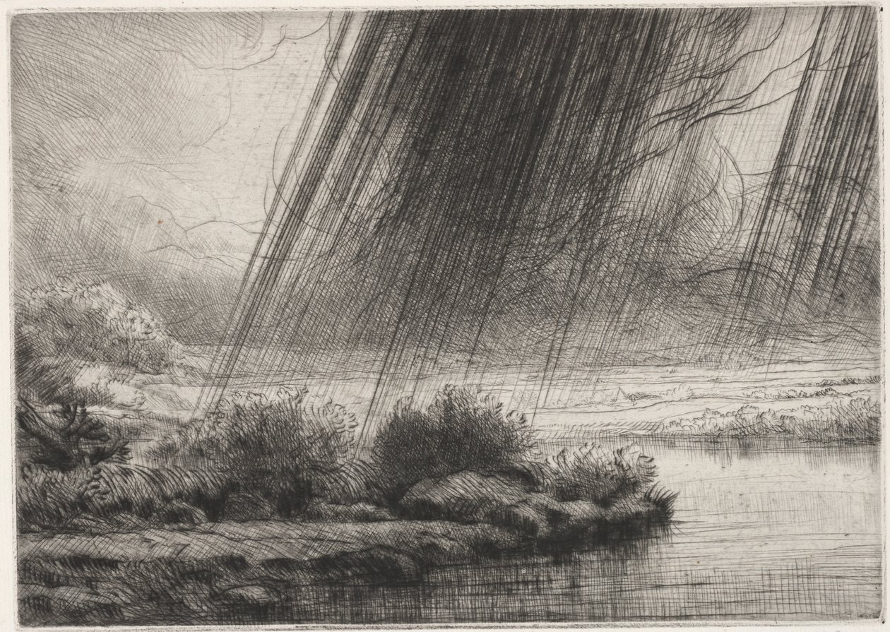 A Storm by Alphonse Legros