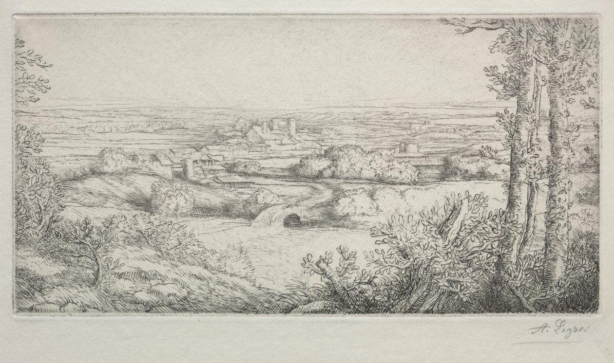 A Valley in Burgundy by Alphonse Legros