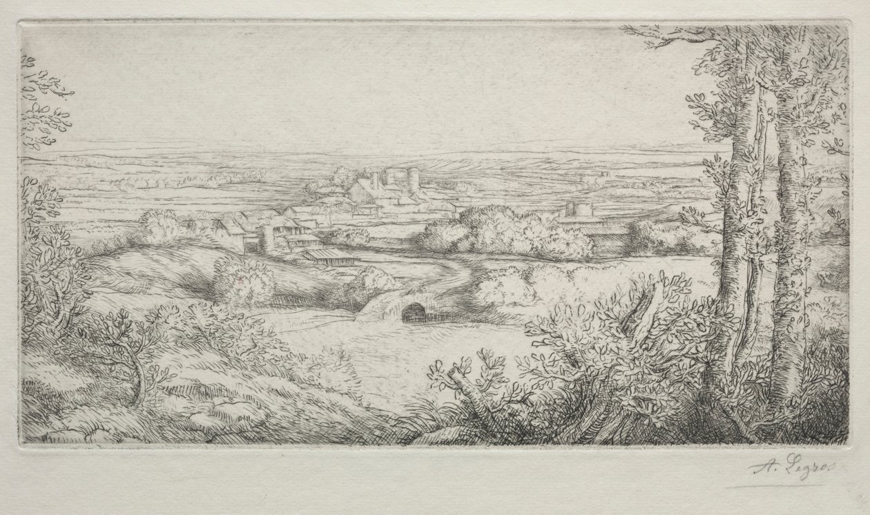 A Valley in Burgundy by Alphonse Legros