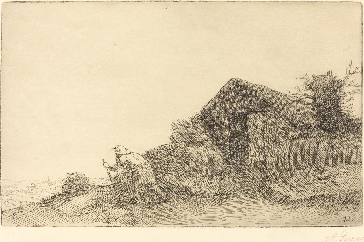 Along the Top of the Hill by Alphonse Legros