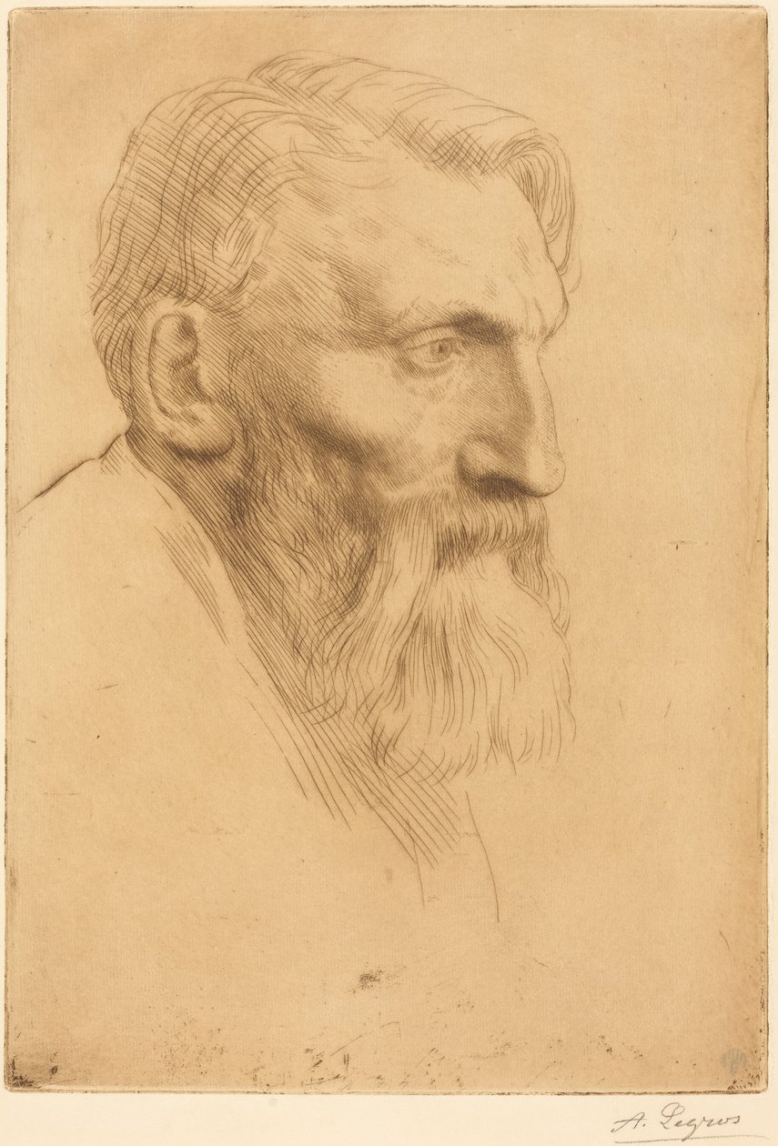 Auguste Rodin by Alphonse Legros