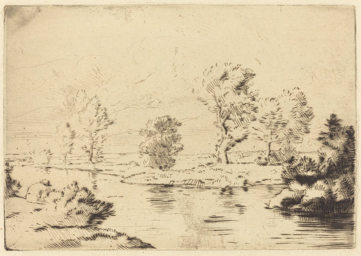 Banks of the Marne by Alphonse Legros