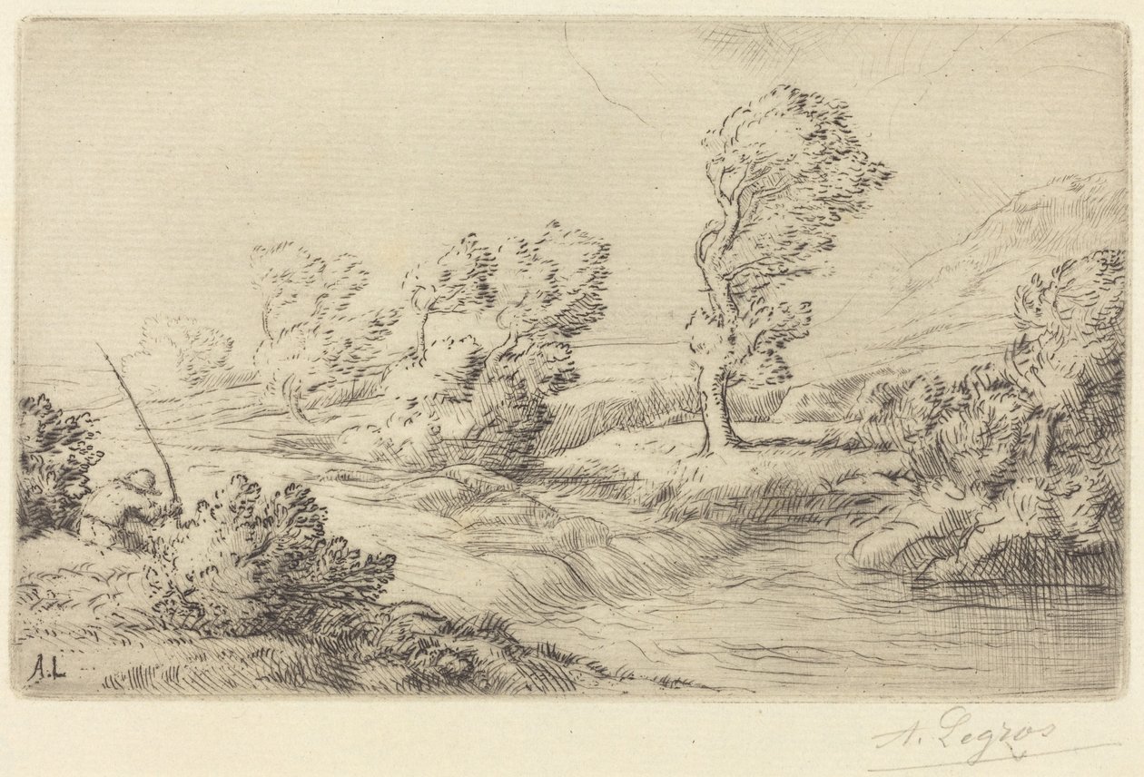 Banks of the Marne by Alphonse Legros