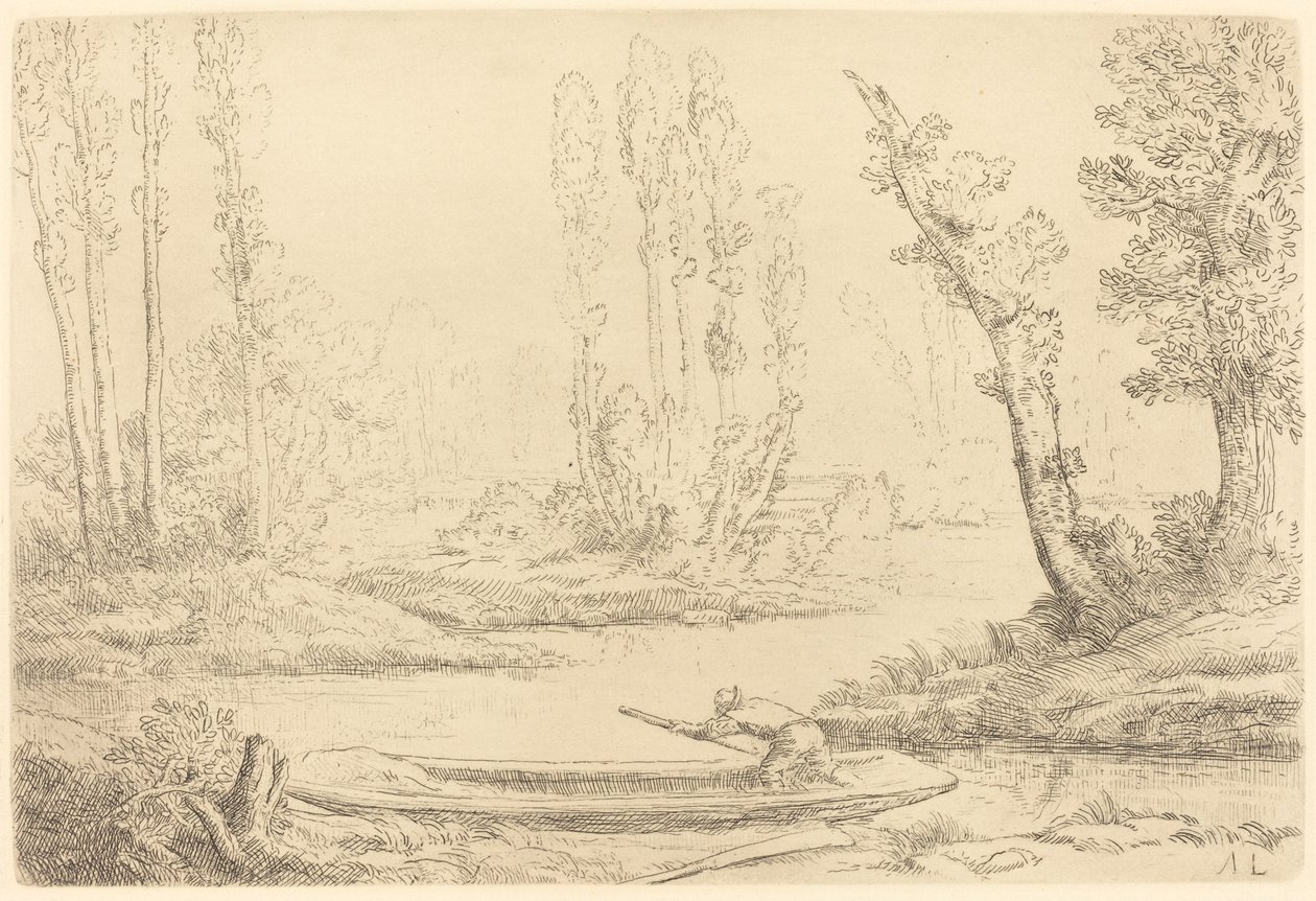 Banks of the Somme near Amiens by Alphonse Legros