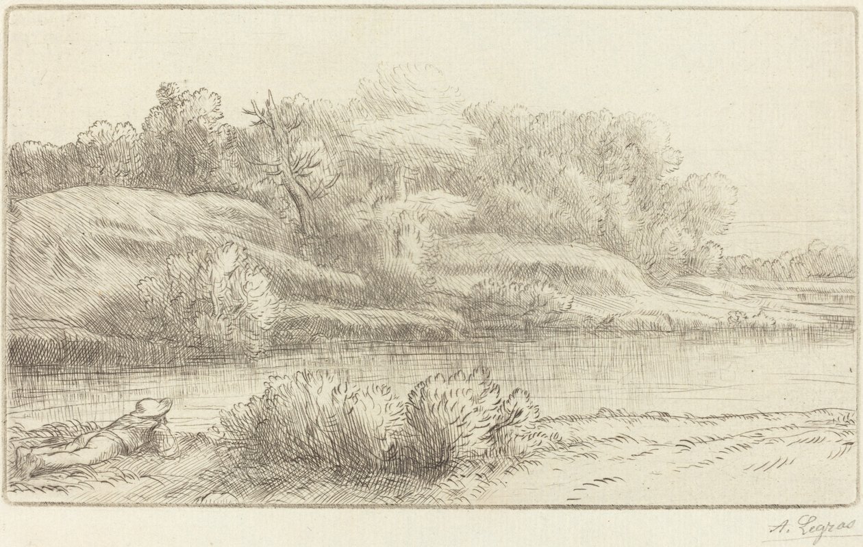 Banks of the Venelle by Alphonse Legros