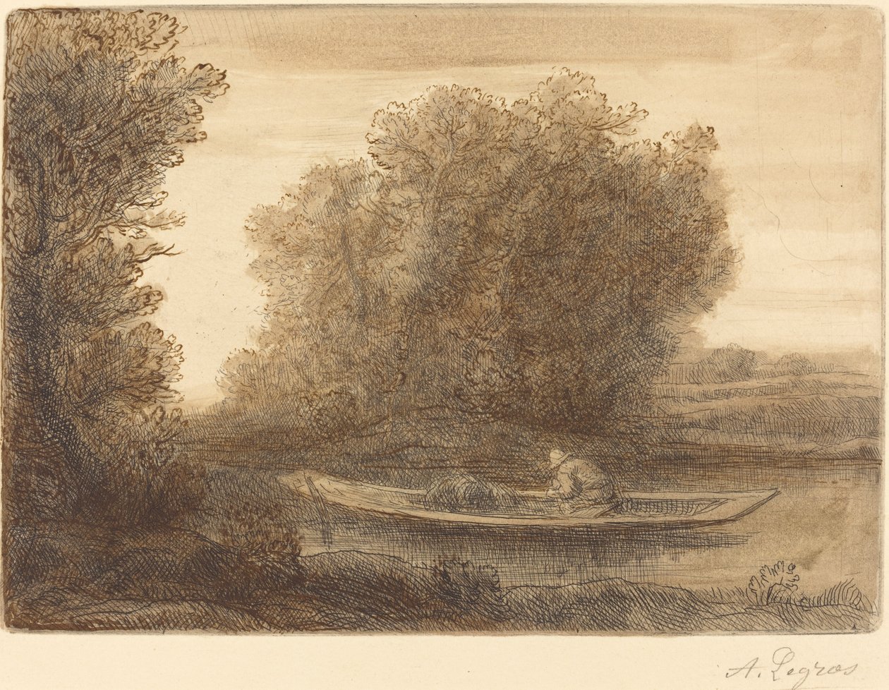 Bend in the River by Alphonse Legros
