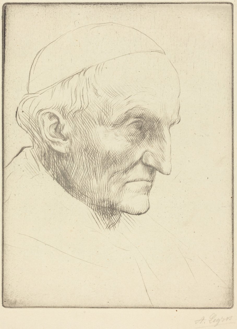 Cardinal Manning, 3rd Plate by Alphonse Legros