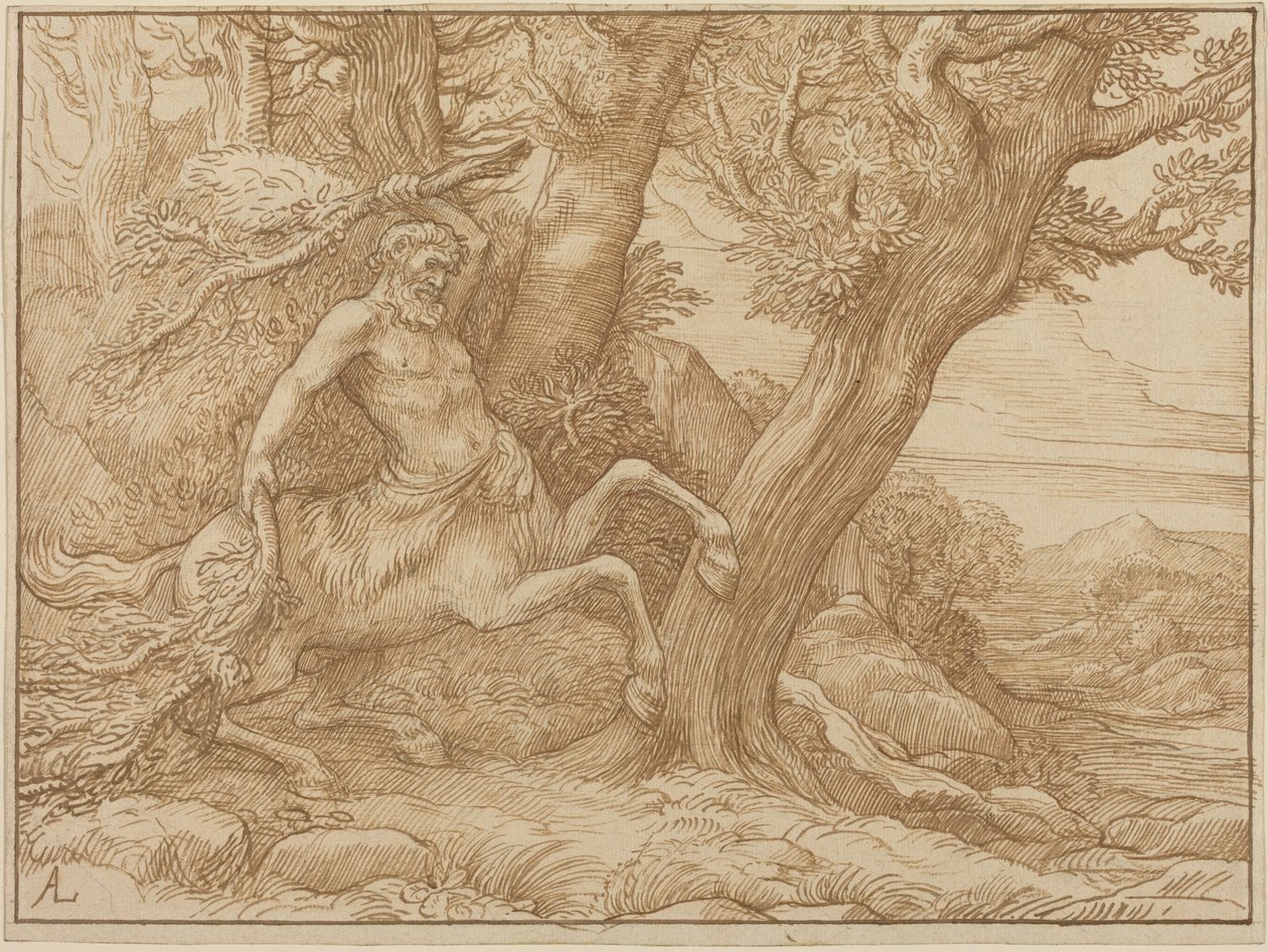 Centaur with Branches by Alphonse Legros