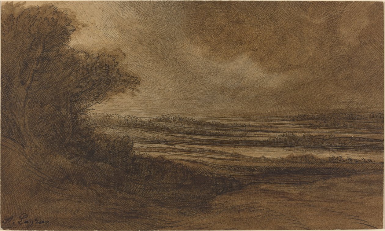 Countryside of Burgundy by Alphonse Legros