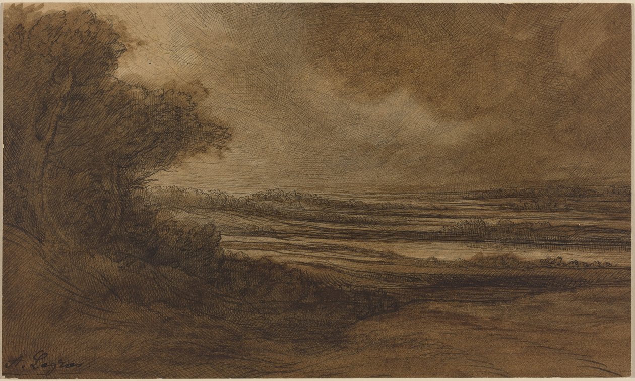 Countryside of Burgundy by Alphonse Legros
