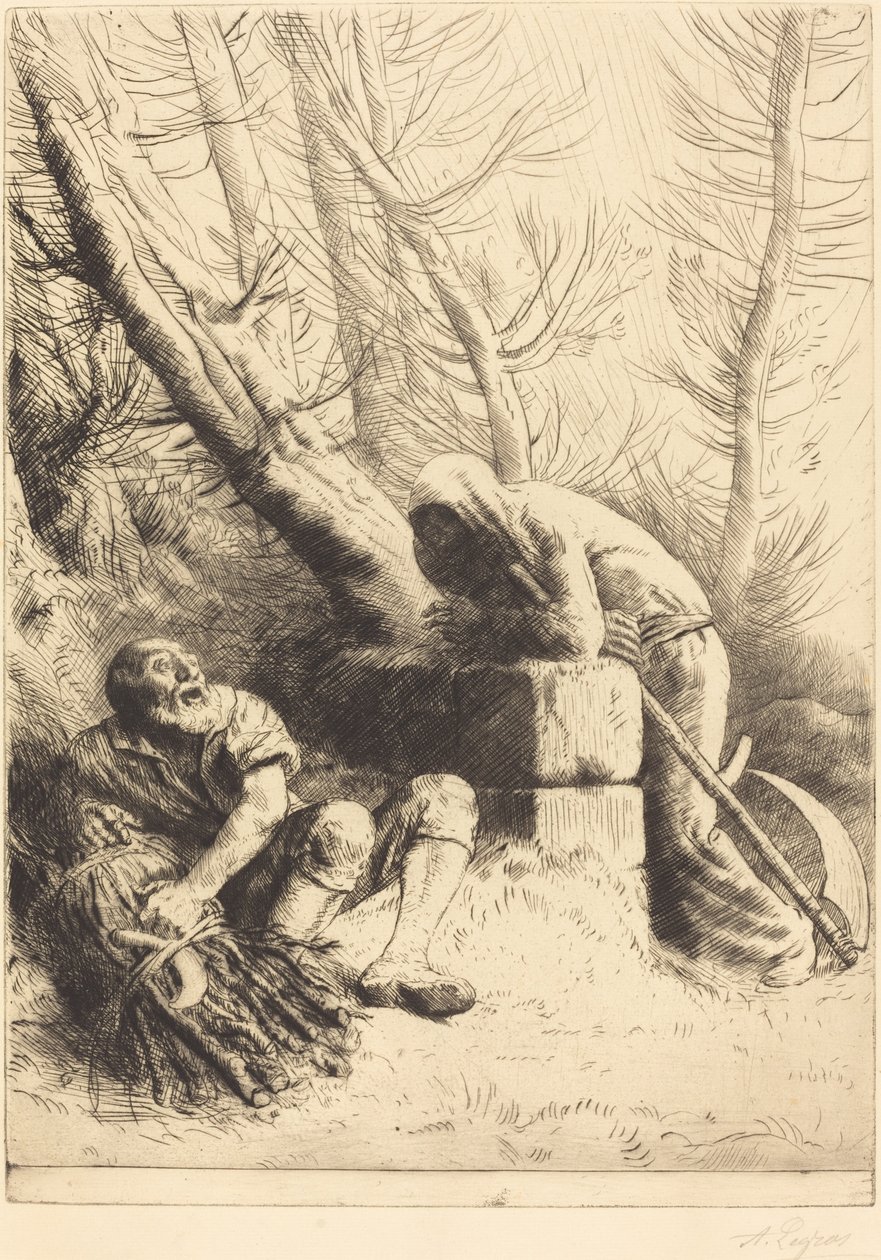 Death and the Woodcutter by Alphonse Legros