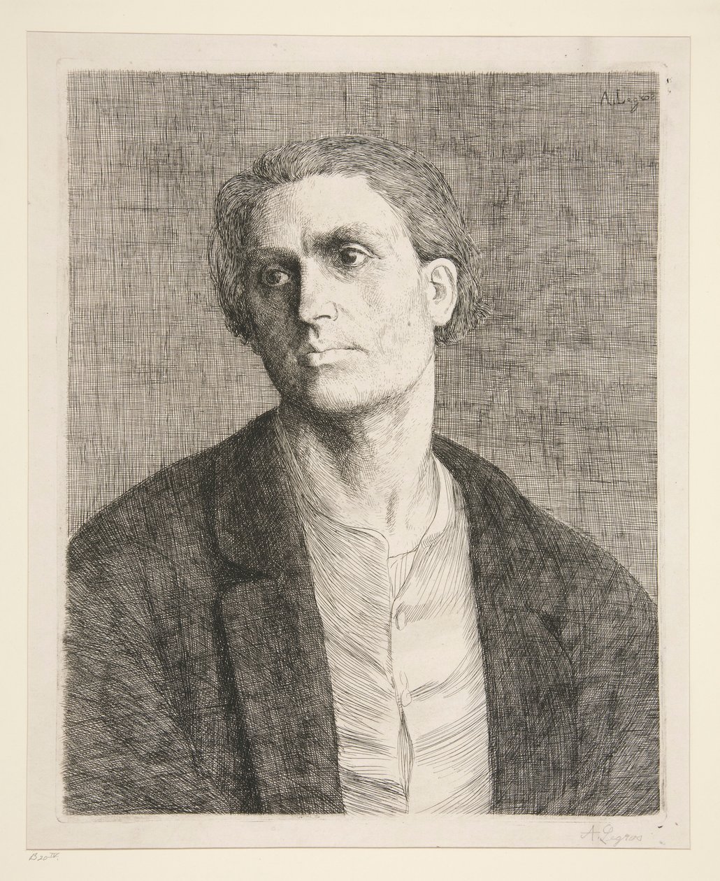 Study of a Head by Alphonse Legros