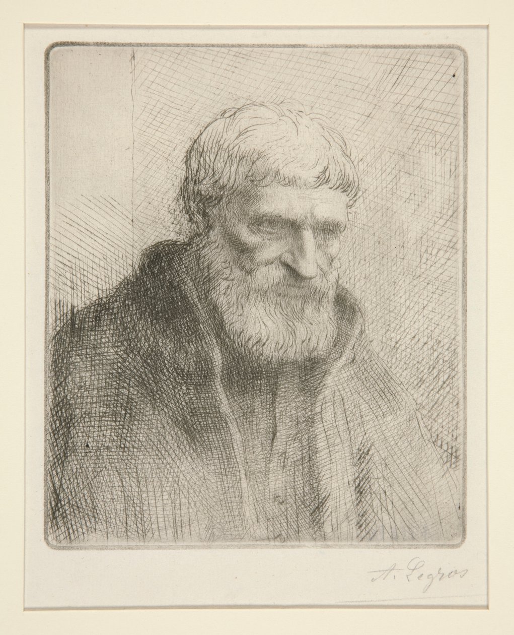 Study of an Old Man by Alphonse Legros