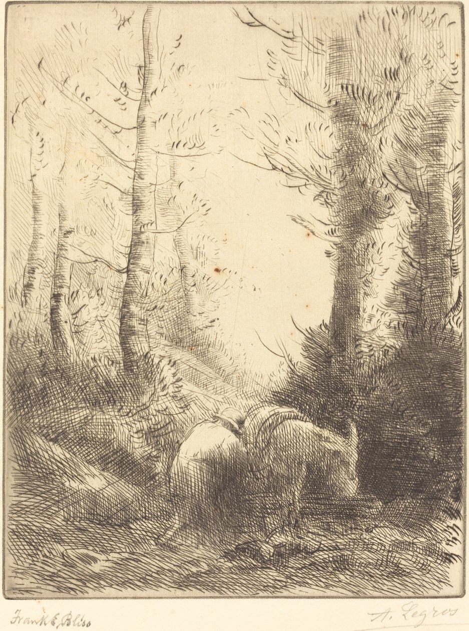 Farmer and His Donkey by Alphonse Legros