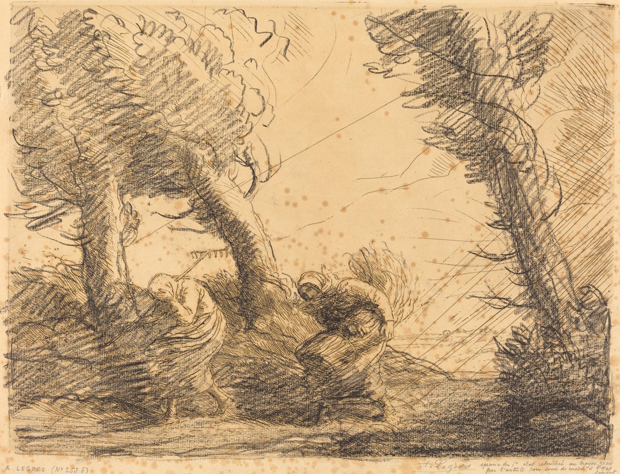 Harvesters Surprised by the Storm by Alphonse Legros
