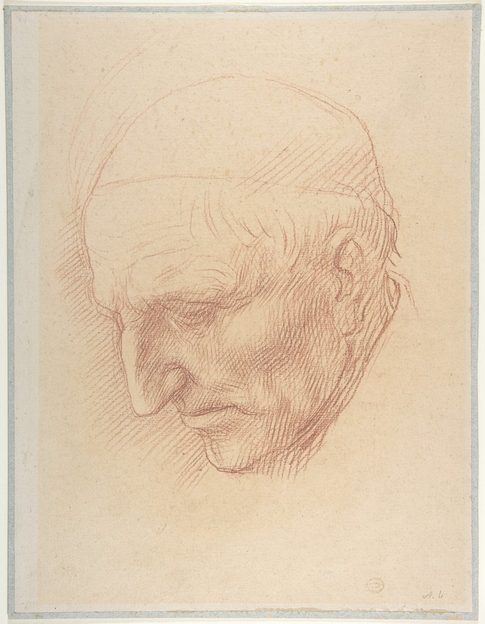 Head of a Beadle by Alphonse Legros