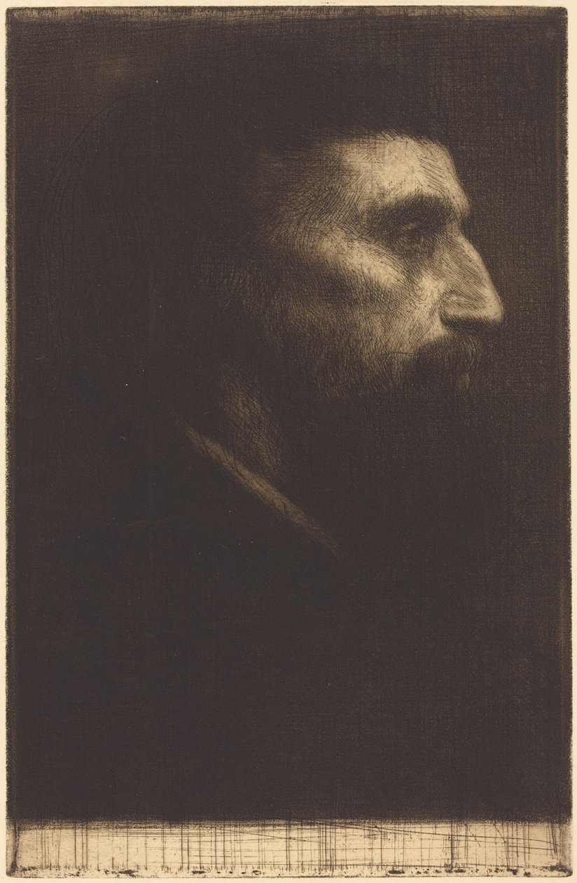 Head of a Man by Alphonse Legros