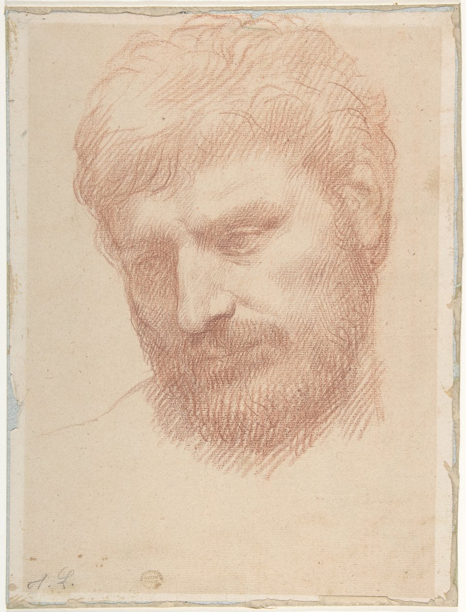 Head of a Man by Alphonse Legros