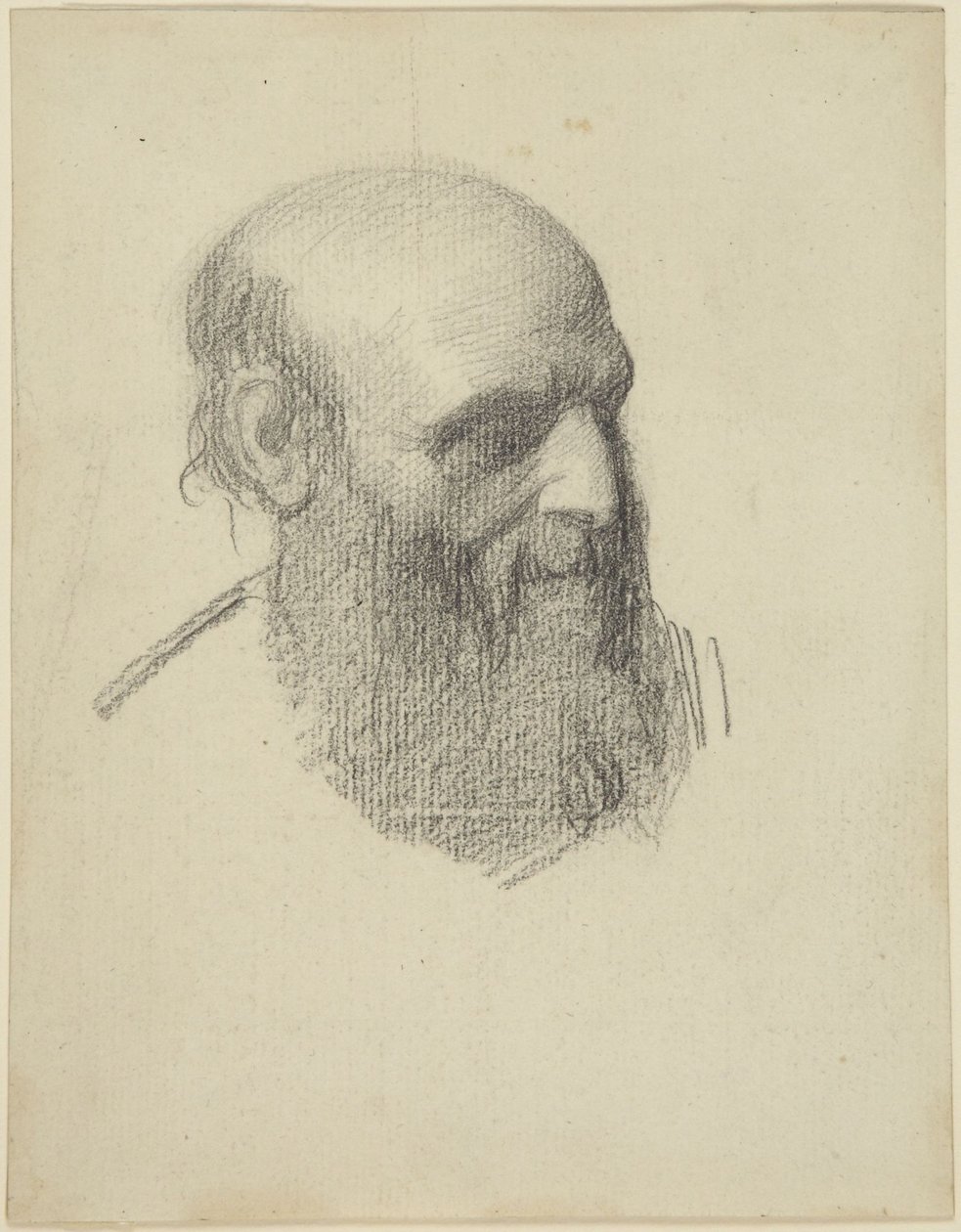 Head of a Bearded Man by Alphonse Legros