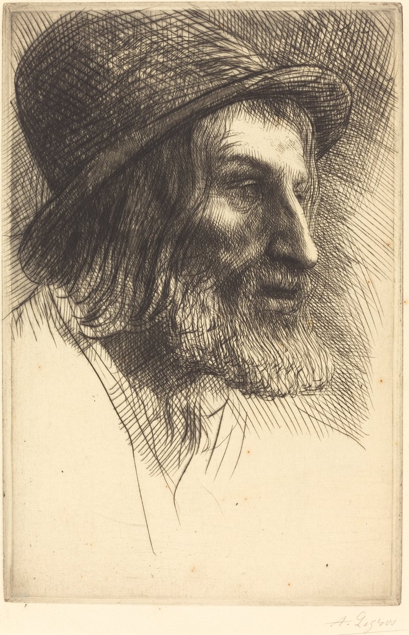 Head of an English Laborer by Alphonse Legros