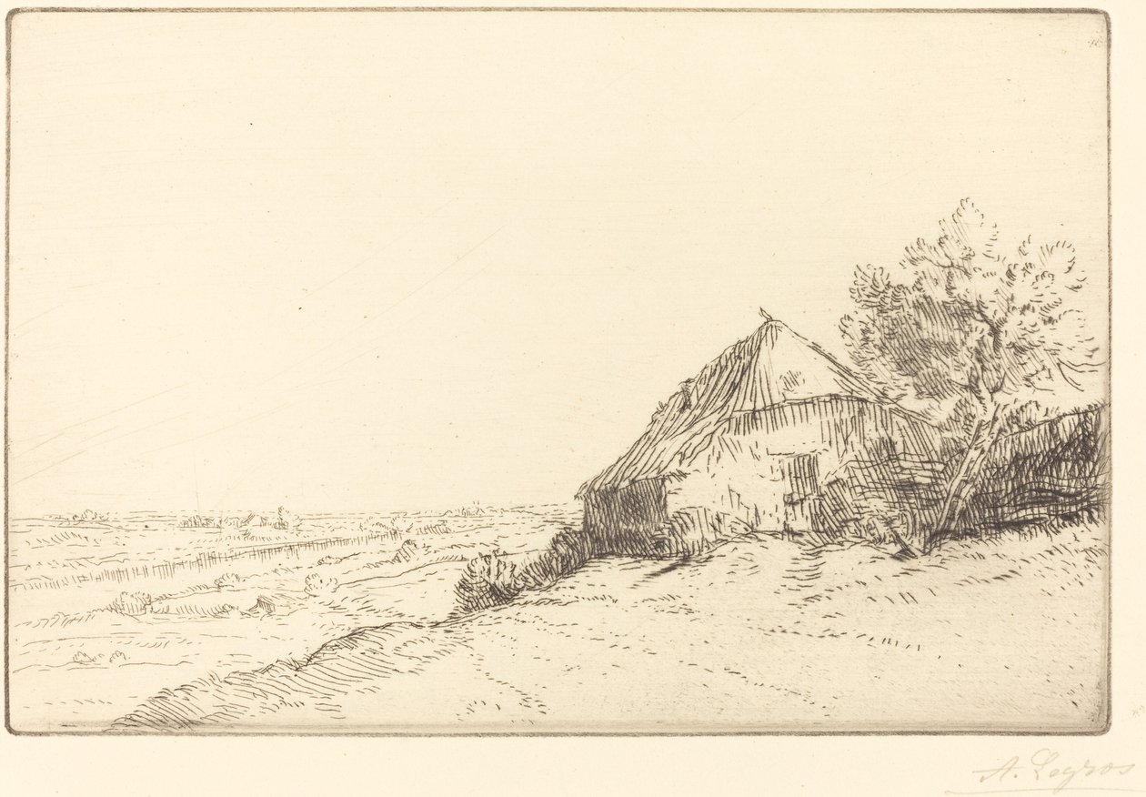 Hovel on a Hillside by Alphonse Legros