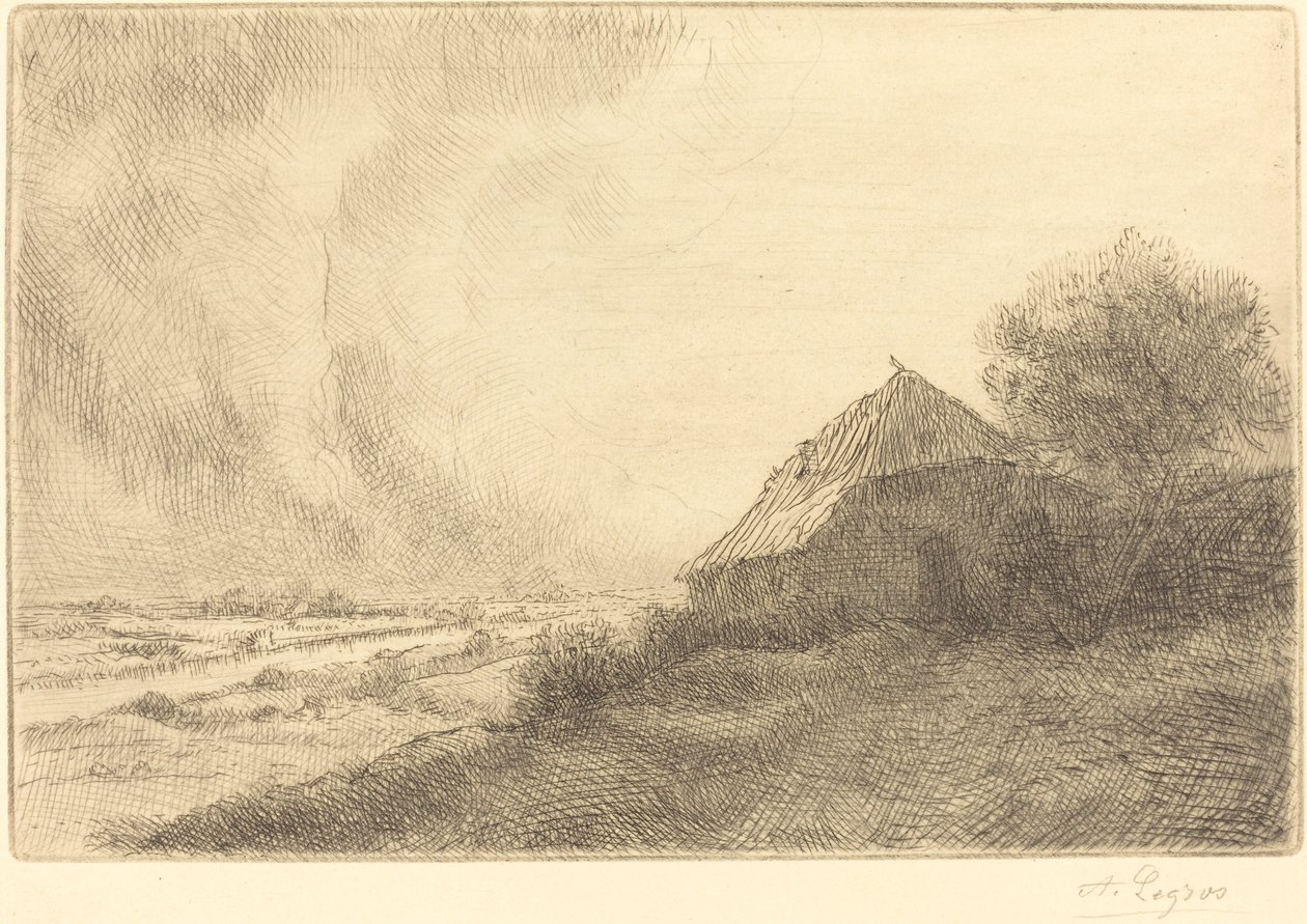 Hovel on a Hillside by Alphonse Legros