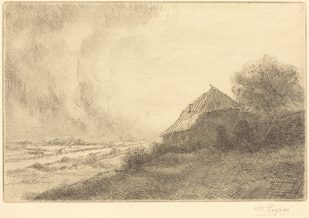 Hovel on a Hillside by Alphonse Legros