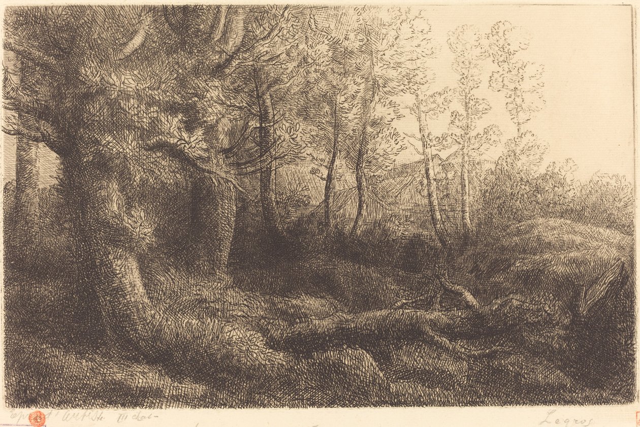 In the Forest by Alphonse Legros