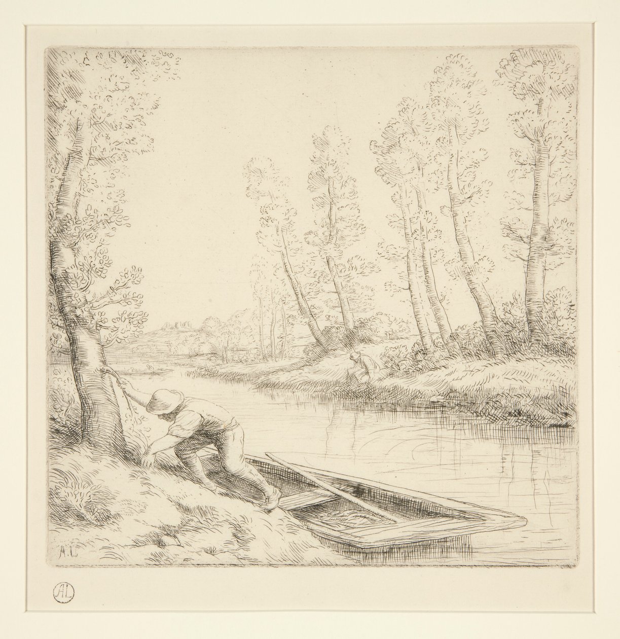Morning on the River by Alphonse Legros