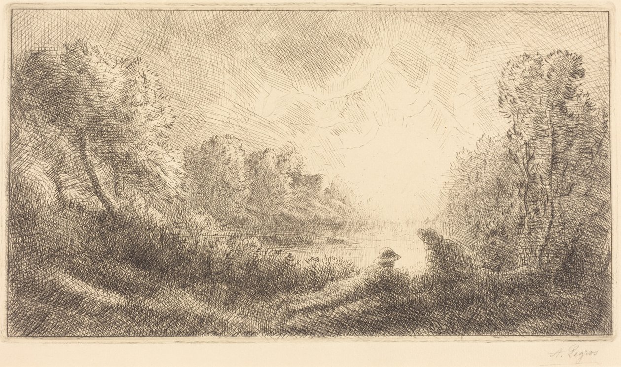 Landscape: Sunrise by Alphonse Legros