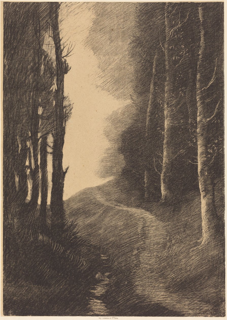 Landscape with Birch Trees by Alphonse Legros