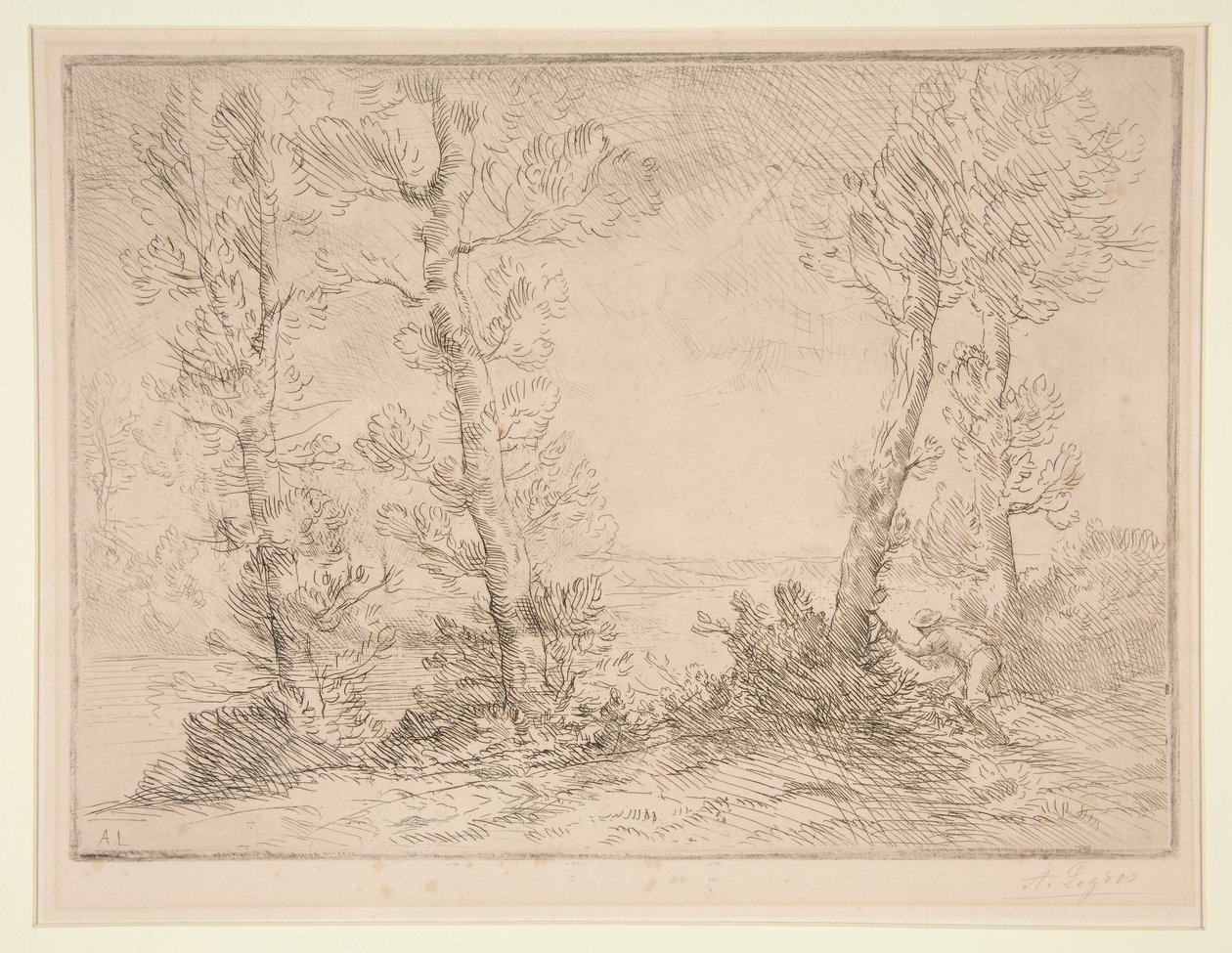 The Salmon Fisherman by Alphonse Legros