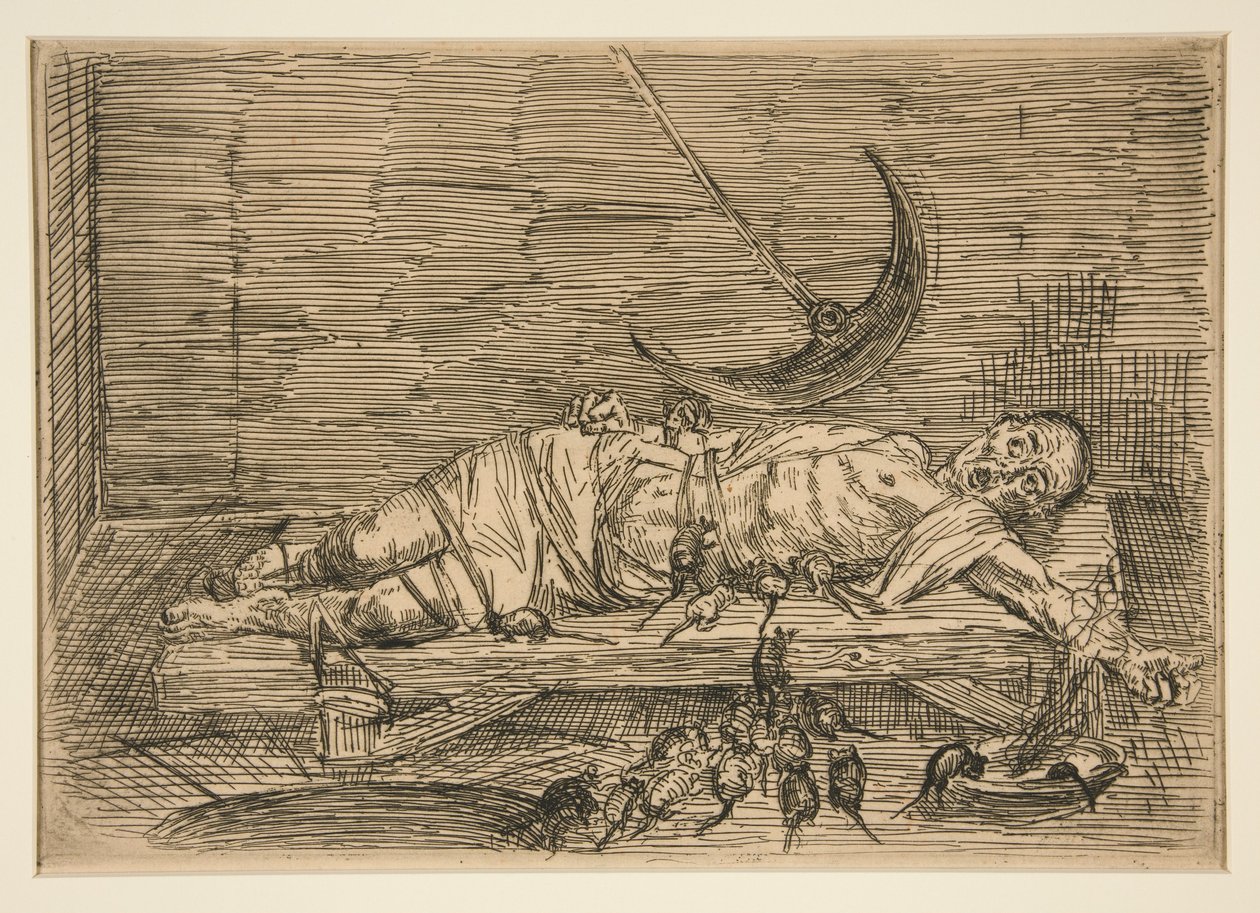 The Pit and the Pendulum, No. 1 by Alphonse Legros