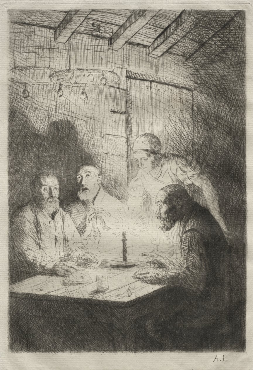 The Supper at Misery by Alphonse Legros