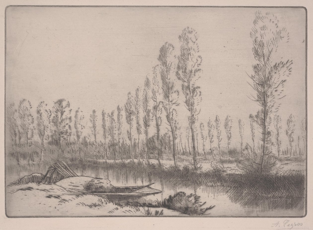 The Peat Bogs: Near Amiens by Alphonse Legros