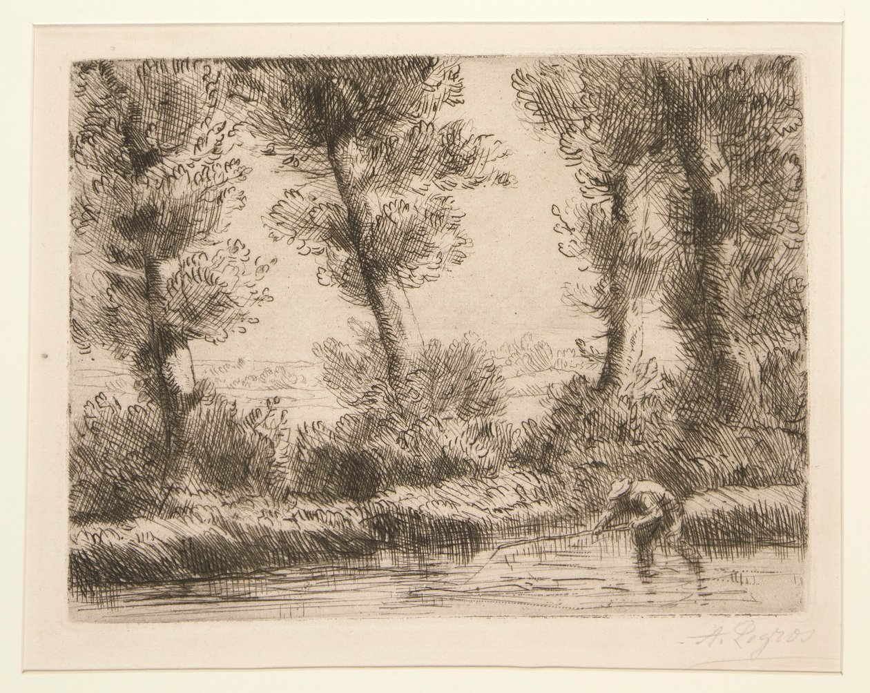 The Banks of the Liane by Alphonse Legros
