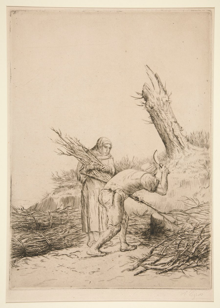 Twig-Makers by Alphonse Legros