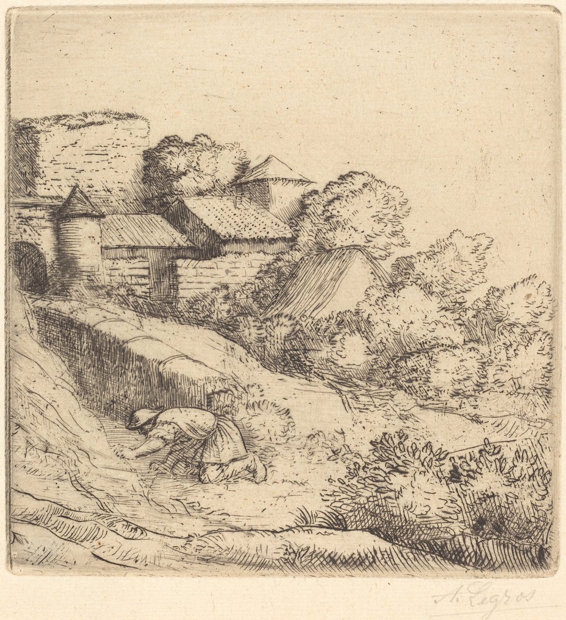 Little Burner of Grass by Alphonse Legros