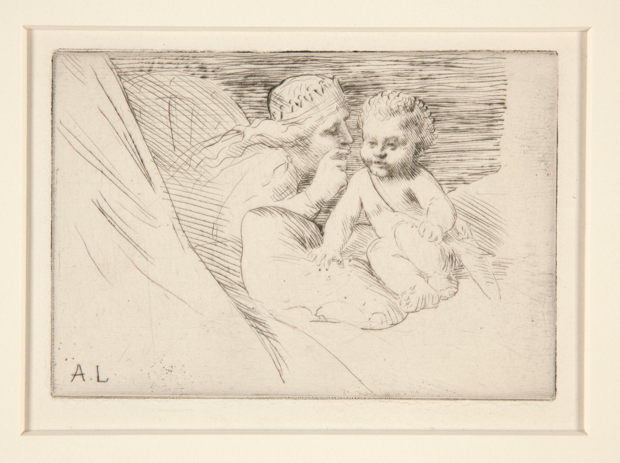 Mab and Cupid by Alphonse Legros