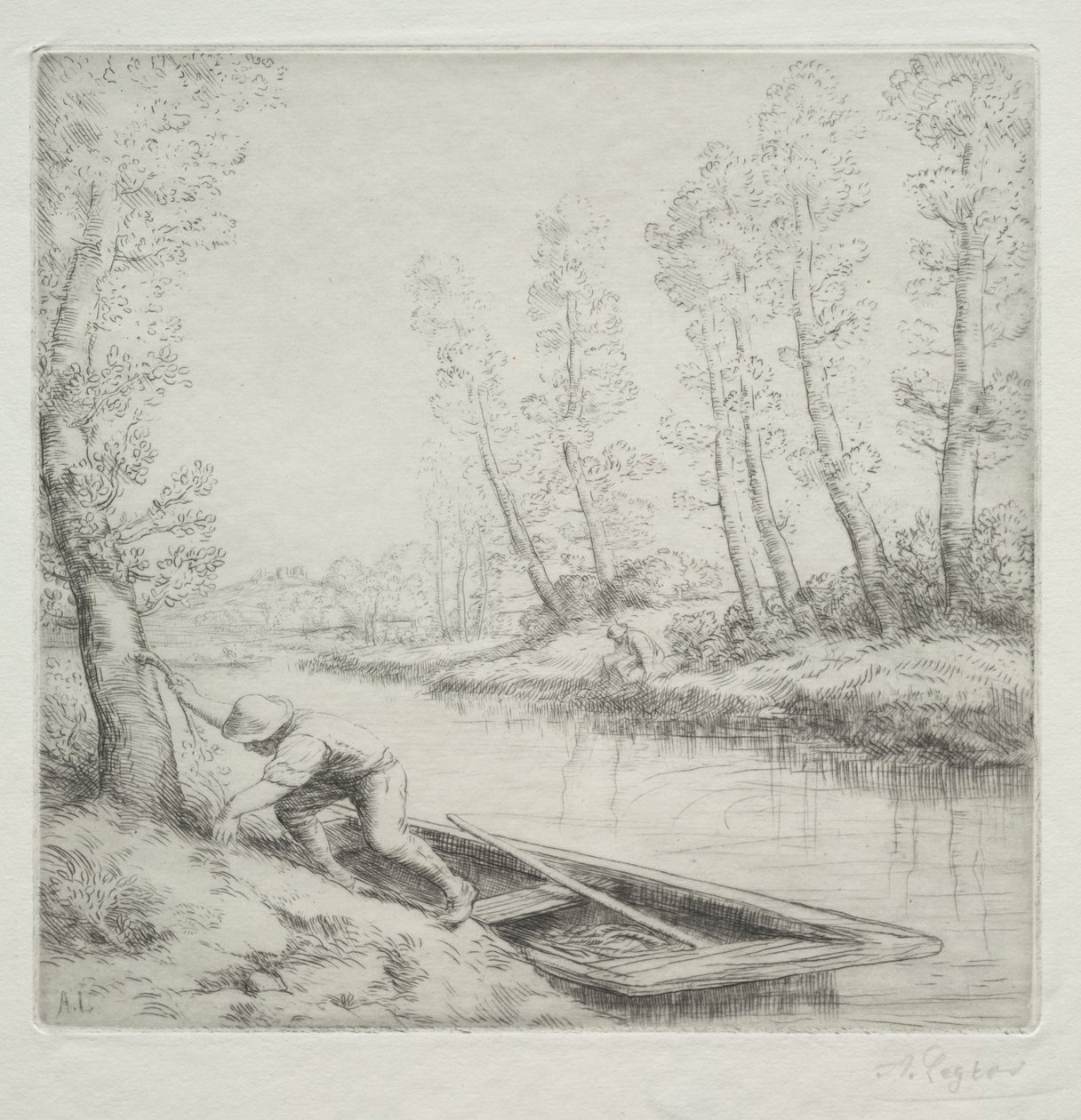 Morning on the River by Alphonse Legros