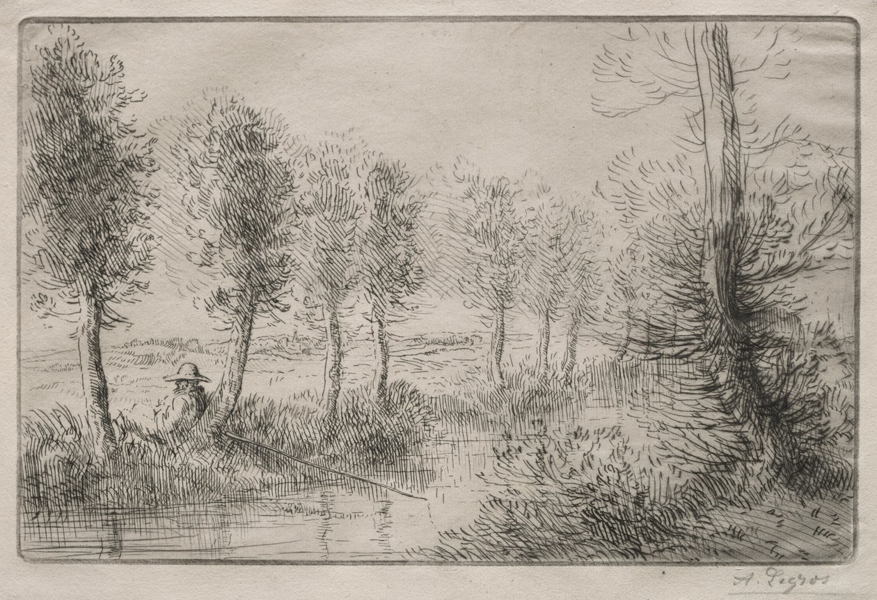 Near the Mill by Alphonse Legros